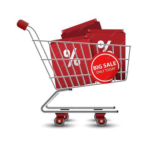 shopping cart with sugar bags and price tags