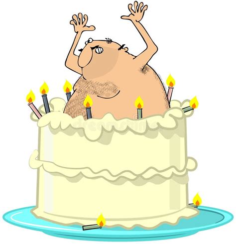springender mann aus torte geburtstagsüberraschung