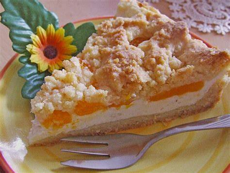 streuselkuchen mit obst, verschiedene varianten