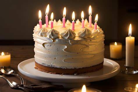 symbolische Kerzen auf einer Torte: Bild zur Redewendung
