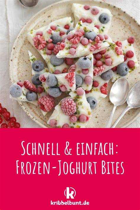 toppings fuer frozen joghurt: beeren, schokolade, knuspermuesli, kakaonibs