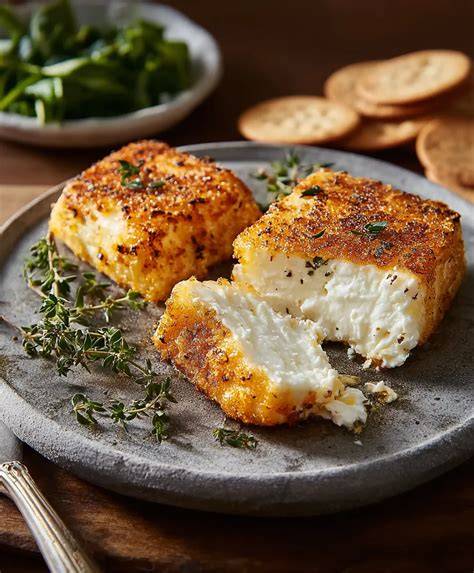 traditionelle Zutaten für panierter Feta