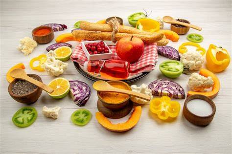 typische Lebensmittel Puddingvegetarier
