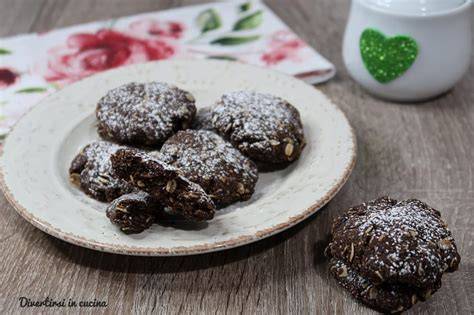 variation gesündere kakaokekse mit haferflocken