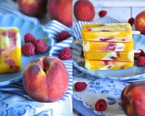 variation joghurt-eis mit mango und himbeeren