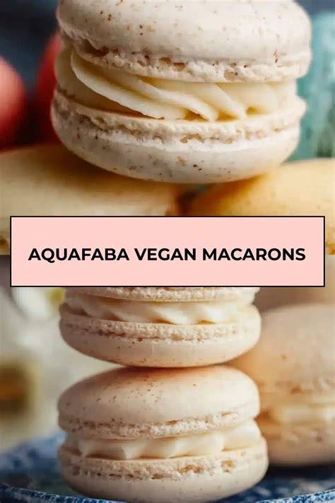 vegan macarons schale mit aquafaba