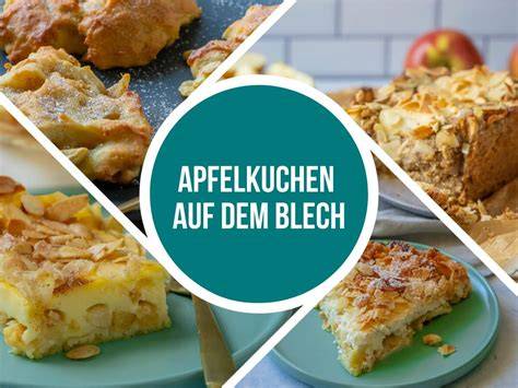 verschiedene Apfelkuchenarten