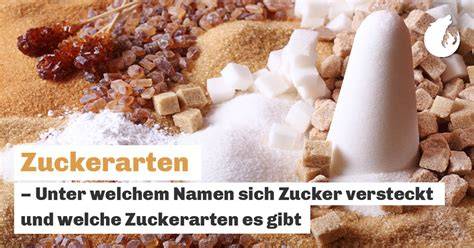 verschiedene Bezeichnungen für Zucker auf Lebensmittelverpackungen