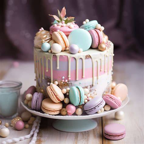 verschiedene Füllungen und Frostings für Macarons und Torte