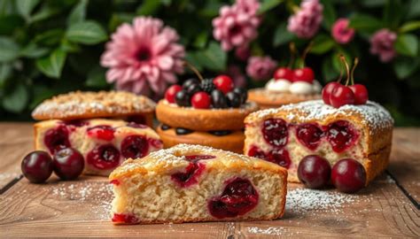 verschiedene Kirschsorten für Kirschkuchen