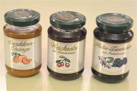 verschiedene Marmeladen, Serviervorschläge