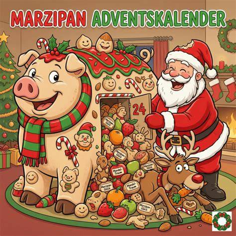 verschiedene Marzipan- und Nougatstücke aus Adventskalender