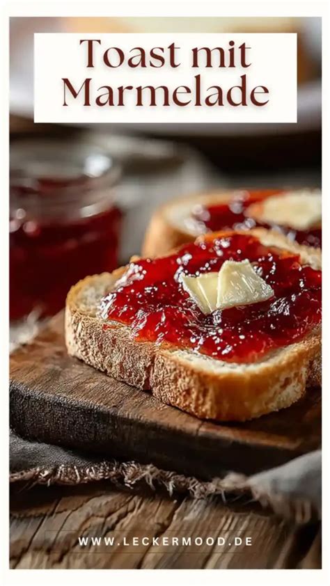 verschiedene Toppings für Toast mit Marmelade