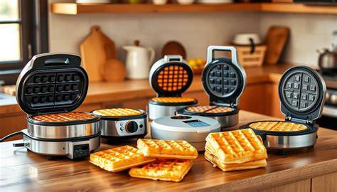 verschiedene Waffeleisen und Modelle