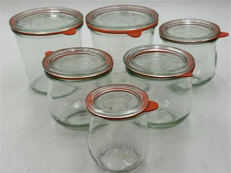 verschiedene Weck Glasformen