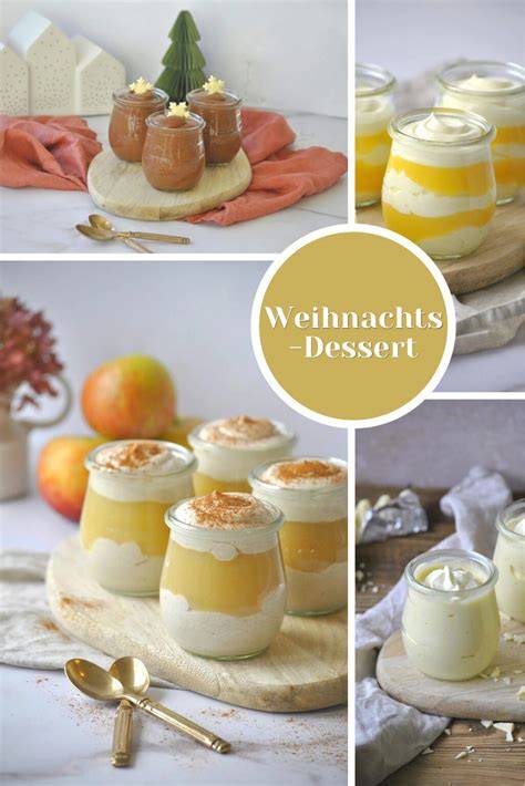 verschiedene einfache Nektarinen-Joghurt-Desserts