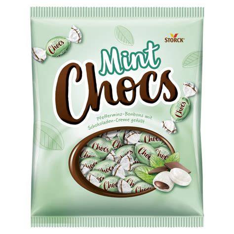 verschiedene pfefferminz schoko bonbons arten und formen