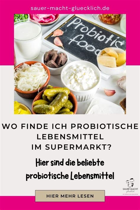 verschiedene probiotische Lebensmittel: Joghurt, Kefir, Sauerkraut