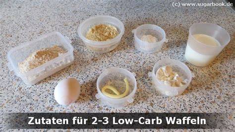 waffeleisen und zutaten für low carb waffeln