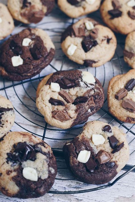 weiße Schokolade in Cookies: Triple Chocolate Rezept