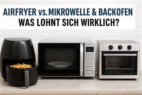 zeitersparnis und energievergleich Airfryer vs. Backofen