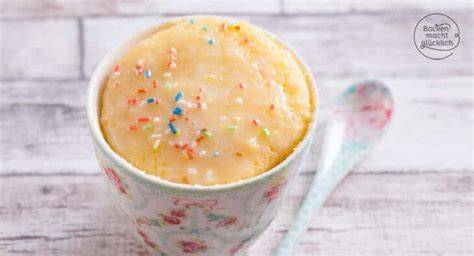 zitronen tassenkuchen mit glasur
