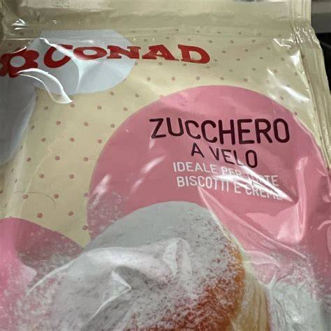 zucchero a velo auf gebäck