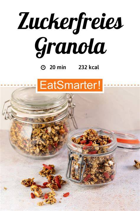 zuckerfreies Granola als Frühstückstopping