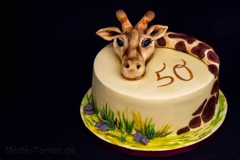 zwei kleine torten mit giraffe und affe